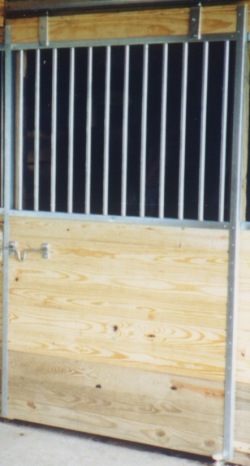 galvanized horse stall door